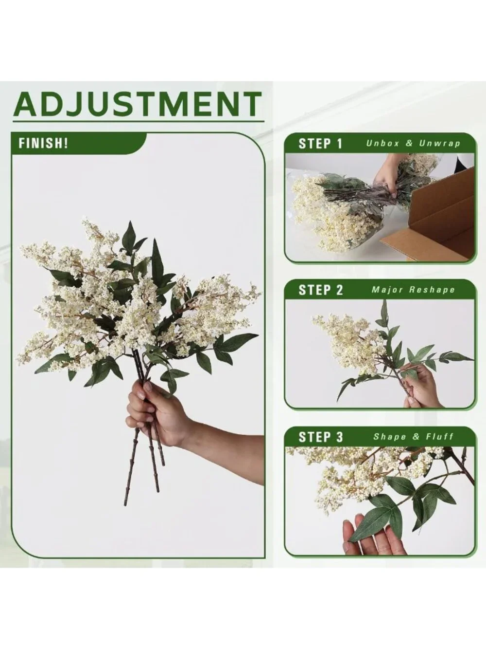 12 Pcs 17” Lifelike Nandina Berry Stems - Realistic Faux Floral Decor for Vases